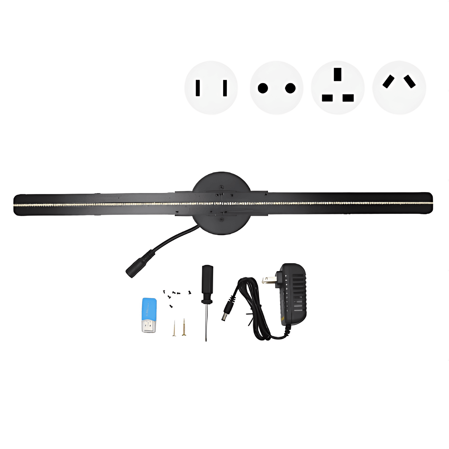 3D Hologram Fan Projector 16.5 Inch - LED Holographic Display