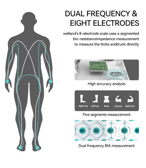 Smart Body Fat Scale with Body Composition Analysis - Digital Weight & Bioimpedance Measurement