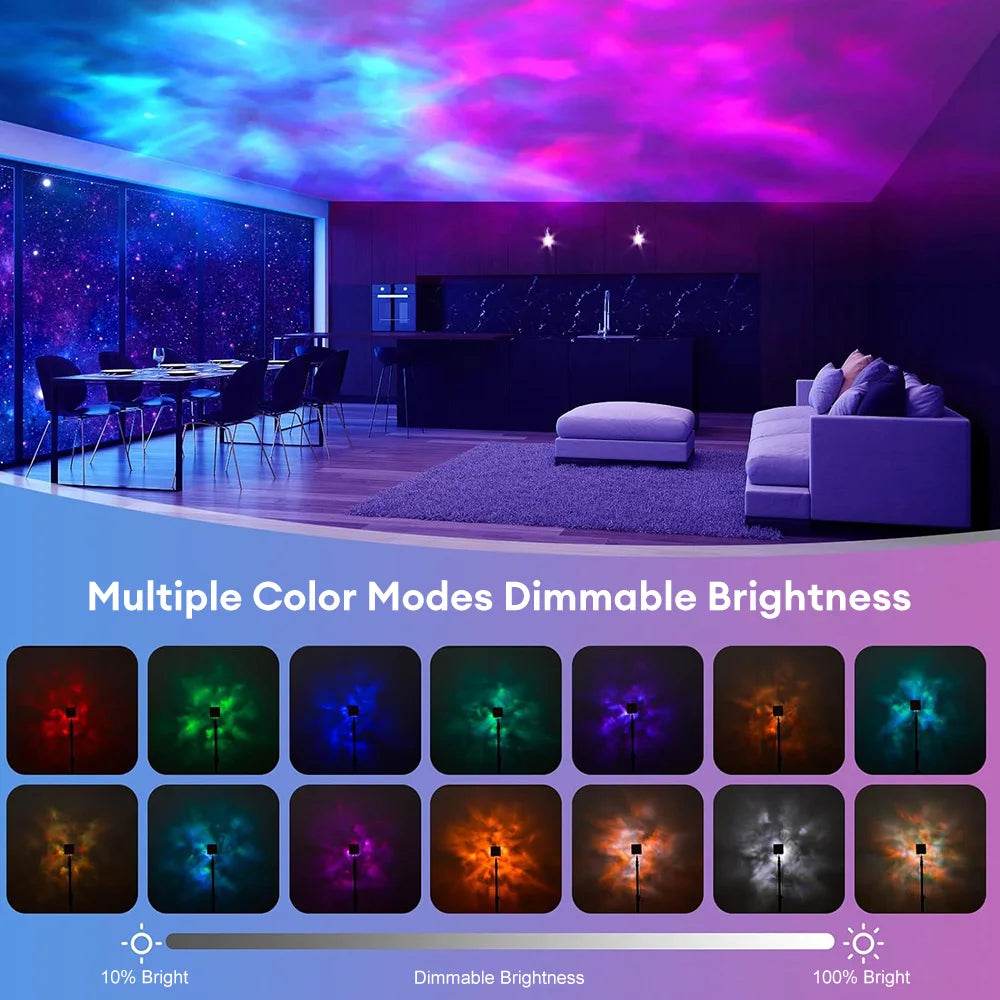 Multi-Color LED Cube Night Light Projector – Elevate Your Ambiance!