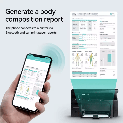 Smart Body Fat Scale with Body Composition Analysis - Digital Weight & Bioimpedance Measurement