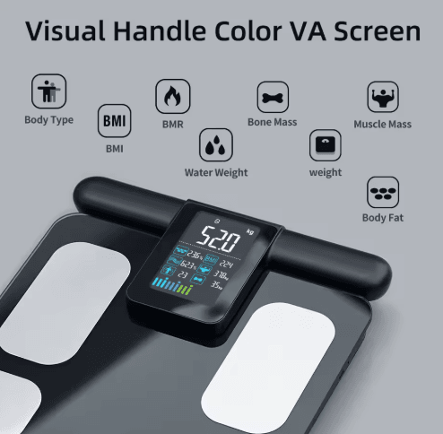 Smart Body Fat Scale with Body Composition Analysis - Digital Weight & Bioimpedance Measurement