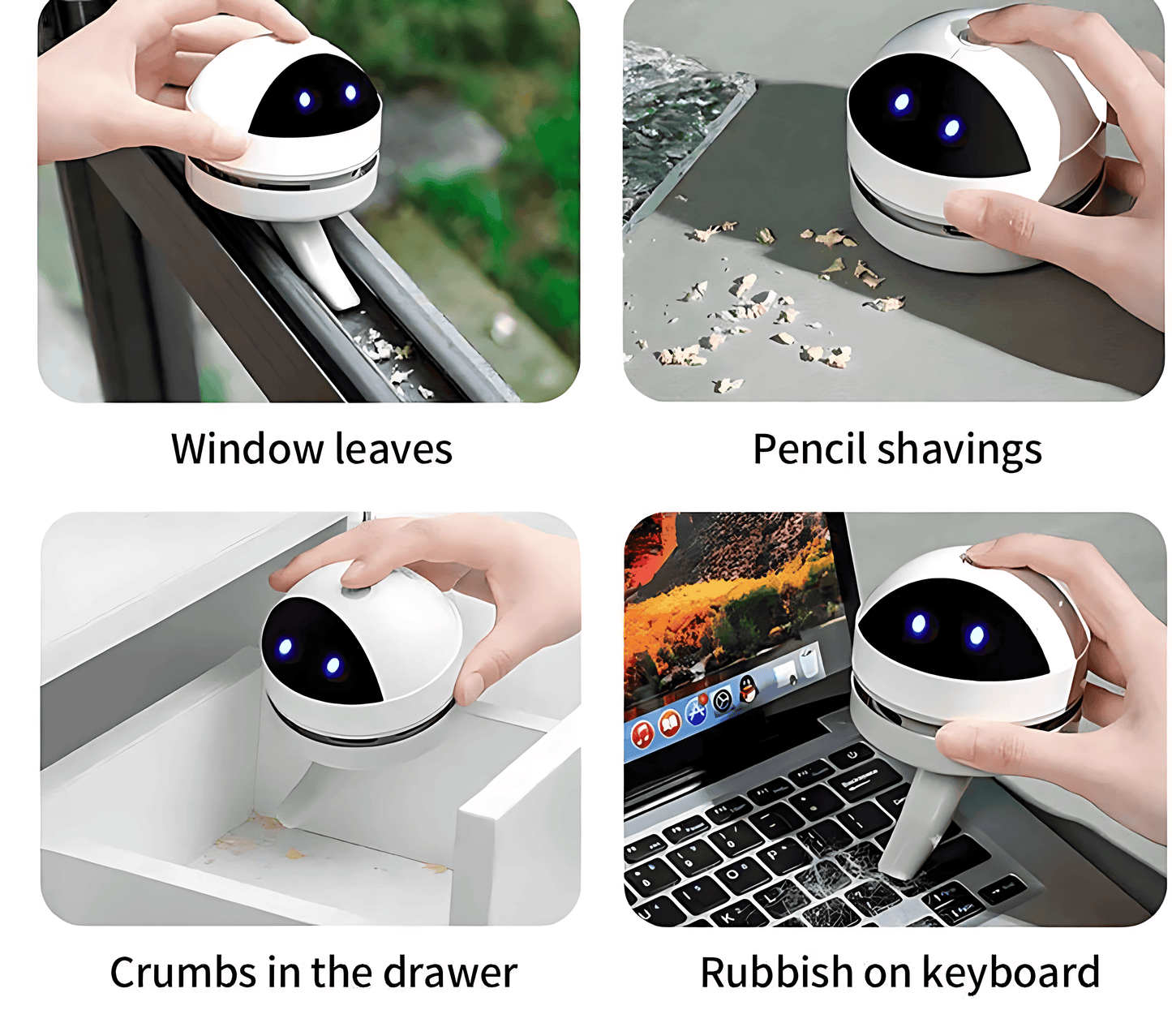 USB Desk Vacuum Cleaner - Lightweight & Portable for Easy Cleaning