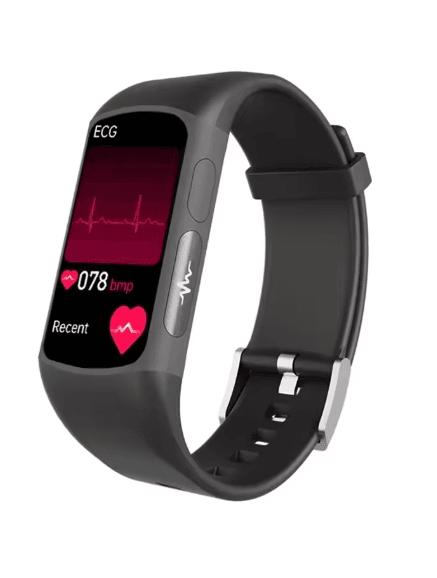 Smart Health Bracelet for Women - Period & Fertility Tracker with Heart Rate & Sleep Monitor Black