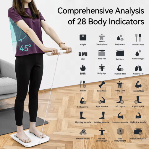 Smart Body Fat Scale with Body Composition Analysis - Digital Weight & Bioimpedance Measurement