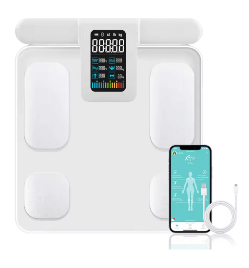 Smart Body Fat Scale with Body Composition Analysis - Digital Weight & Bioimpedance Measurement