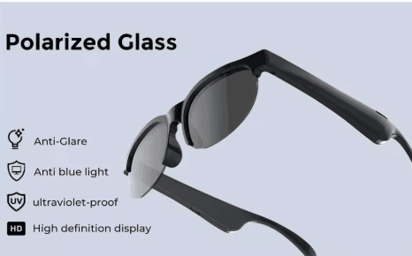 Smart Translator Glasses with Wireless Earphones - Real-Time Translation for 138 Languages
