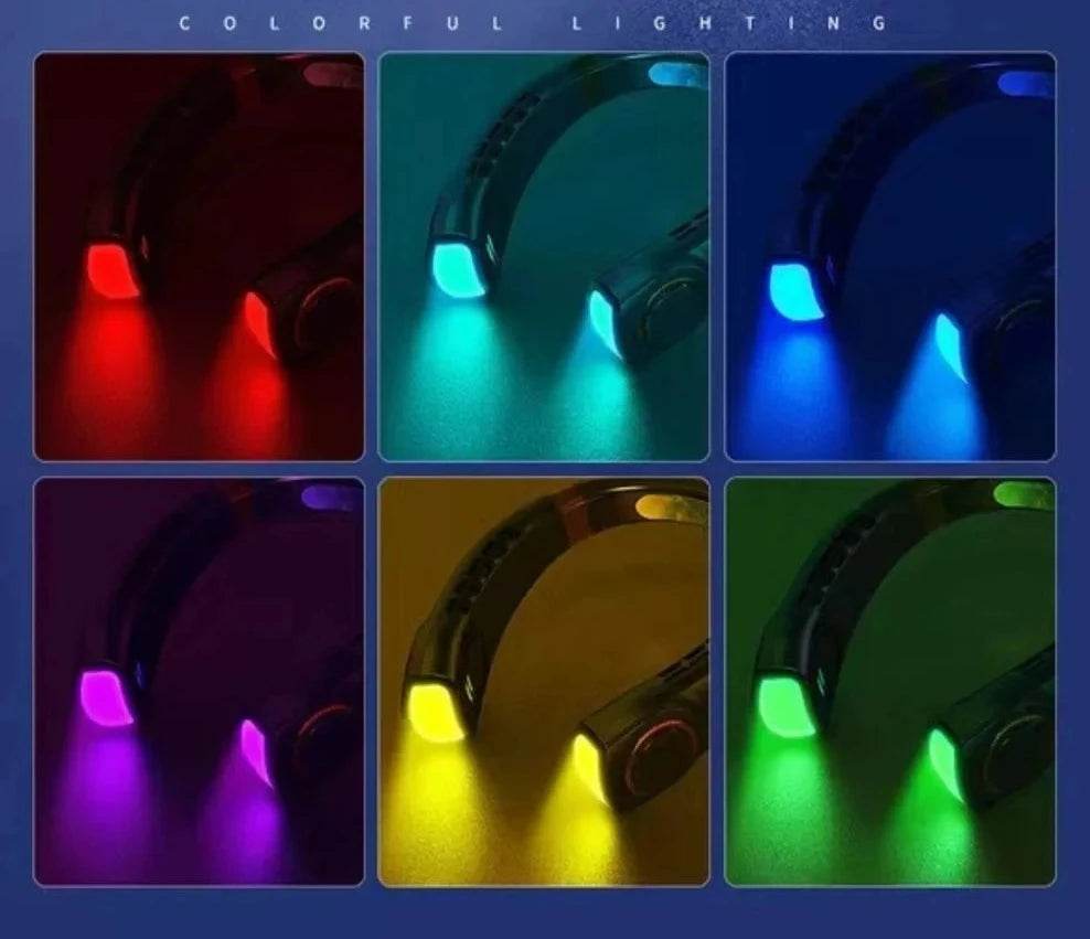 USB Rechargeable Bladeless Mini Fan - Portable Handheld Cooling Fan for Travel & Outdoor