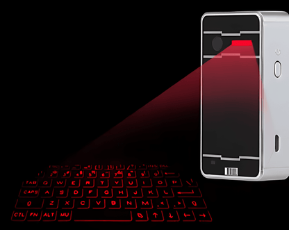 Wireless Bluetooth Virtual Laser Keyboard with Mouse - Portable Projection Keyboard for iPhone, iPad & Laptops