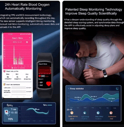 Smart Health Bracelet for Women - Period & Fertility Tracker with Heart Rate & Sleep Monitor