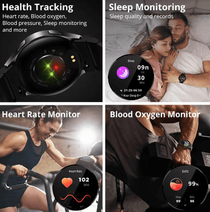 Ezdore AI Fitness Tracker Smartwatch with Stylish Bands