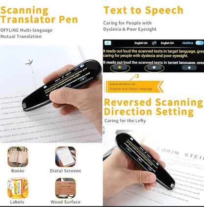 Multi-Language Translator Pen - Voice & Text Translation Device with 112 Languages